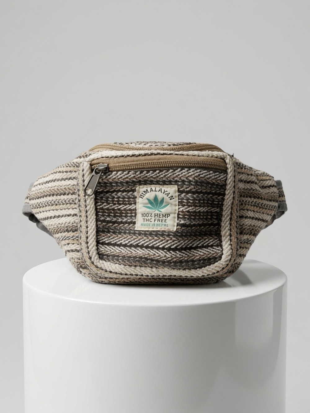 Himalayan Hemp Unisex Fanny Pack – Adjustable 35–48” Waist Bag